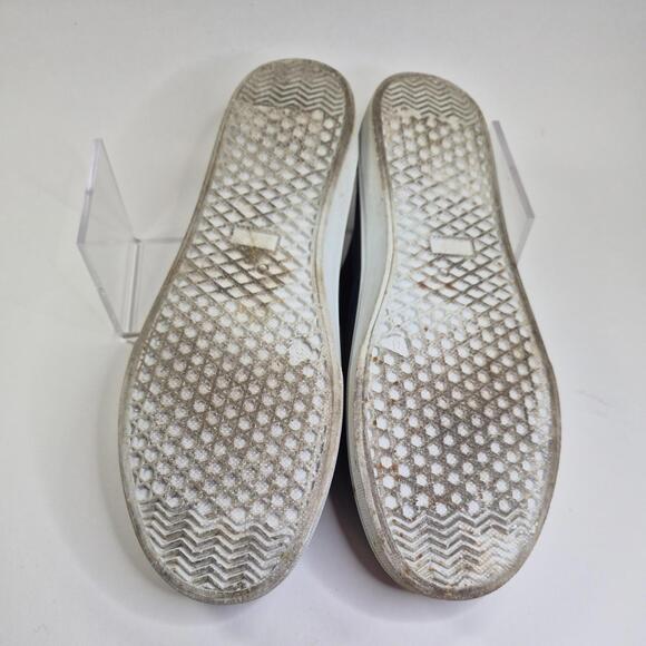 Chic Vtg 90s Women's Denim Jean Sz 8 Lace Up Sneakers Shoes - Picture 8 of 9